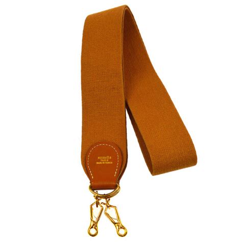 authentic hermes vintage logos shoulder strap brown canvas leather rk13101|hermes handbags for sale.